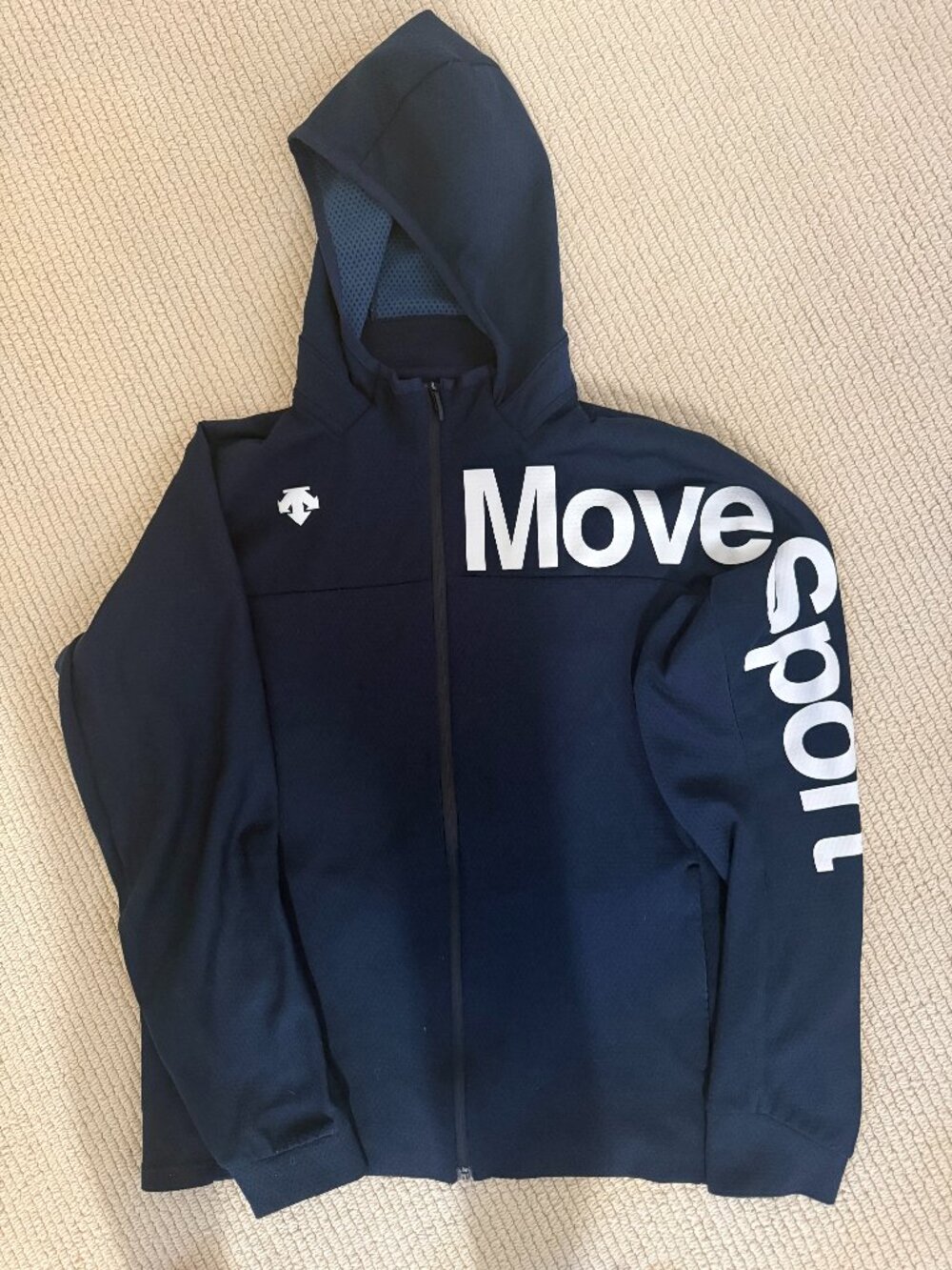DESCENTE Men's Navy Hoodies - Small